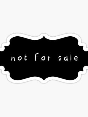(not for sale ) not available